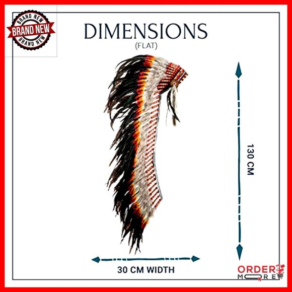 Handmade Feather Headdress, Adjustable Unisex Festival Costume Accessory main image 6